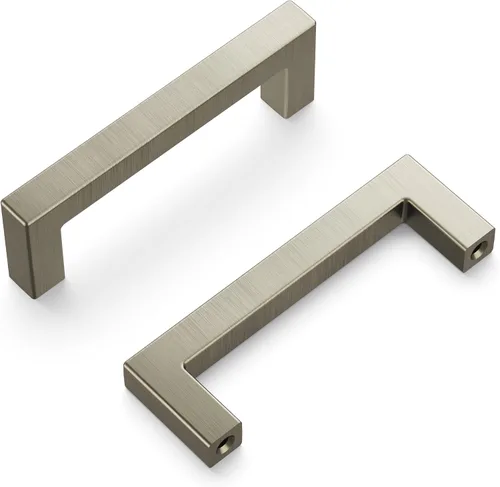 Vista 75 de Hickory Hardware - HH075326-BGB - Manija de la colección Skylight, 3 pulgadas de centro a centro, latón dorado cepillado.