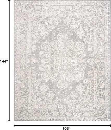 Vista 16 de SAFAVIEH - Alfombra decorativa de la colección Reflection - 2'3" x 3', color beige y crema, no desprende pelusa y fácil de limpiar, ideal