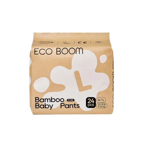 Vista 7 de ECO BOOM Pantalones de entrenamiento para niños pequeños, hipoalergénicos para pieles sensibles, talla 3 (M) adecuado para 13 a 24 libras, 26
