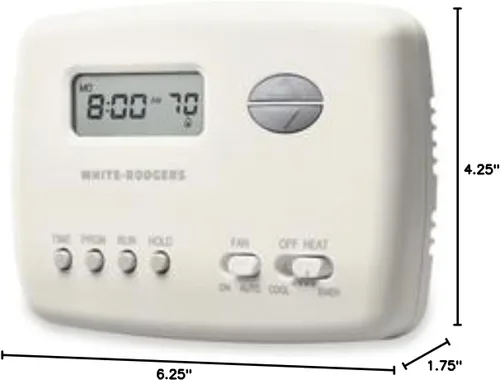 Vista 2 de White-Rodgers 1F78-151 termostato programable digital 5/2 días con manejo de energía, 1F78-151