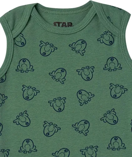 Vista 4 de Tienda Essentials Disney Star Wars - Body unisex sin mangas para bebés, paquete de 6
