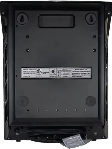 Vista 5 de Heat Storm - Calentador infrarrojo de pared HS-1000-WX para interiores, ahorrador de espacio, 1000 vatios, con control remoto, rejilla segura al Gris