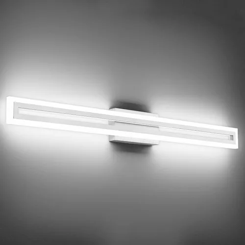 Vista 24 de SOLFART Luces de tocador de baño sobre espejo 14W 60 cm Luz de baño moderna negra 6000K ND