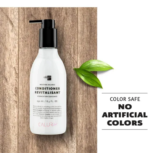 Vista 6 de OLIGO PROFESSIONNEL - Acondicionador Calura Moisture Balance - Hombres y Mujeres - Sin parabenos - Para cabello graso - Promueve la longevidad
