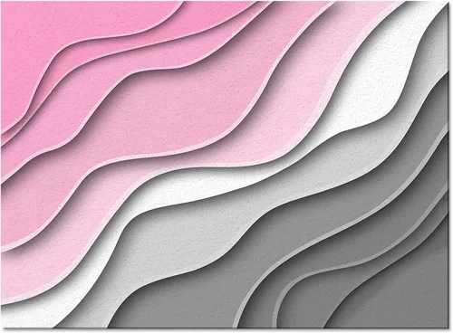 Vista 3 de Alfombra abstracta rosa y gris de San Valentín de 2 x 3 pies, alfombra estética geométrica moderna, antideslizante, rectangular, lavable
