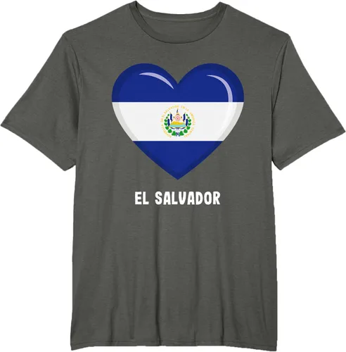 Vista 8 de Camiseta Bandera de El Salvador Camiseta salvadoreña