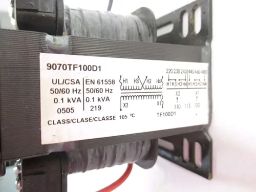 Vista 5 de Nuevo cuadrado D 9070TF100D1 480V-AC 120V-AC 100VA TRANSFORMADOR D503552