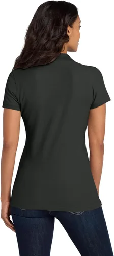 Vista 5 de Port Authority Polo Core Classic Piqué para mujer Negro profundo