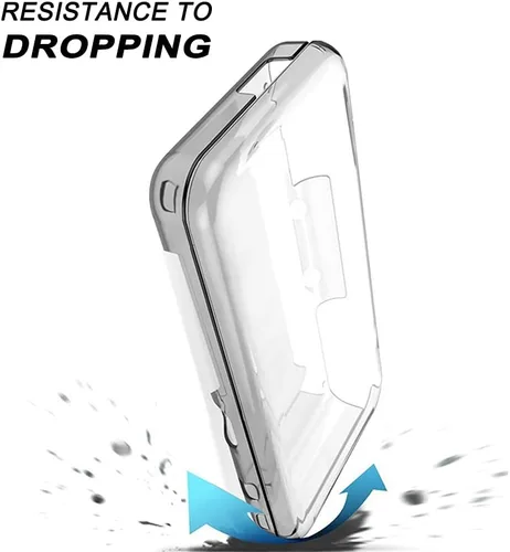 Vista 4 de OSTENT Carcasa protectora de cristal transparente para consola Nintendo 2DS LLXL