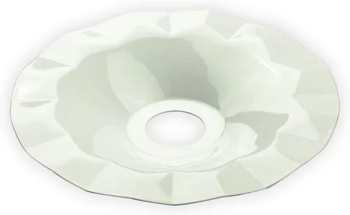 Vista 4 de fantado PaperLanternStore - Bombilla metálica para patio, para exteriores, E26, color blanco Estriado - Blanco