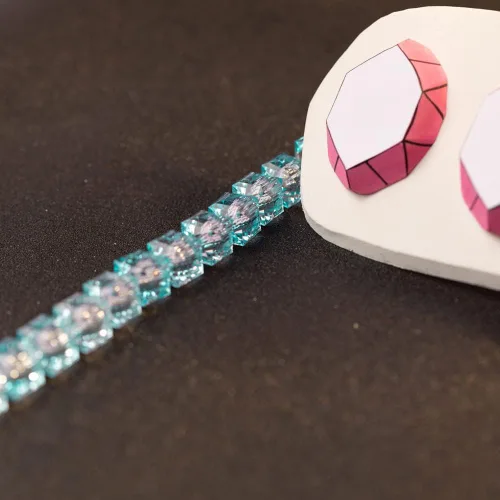 Vista 7 de A&C Hero Diadema de cosplay de anime, accesorios para la cabeza, gema para hombre, color blanco