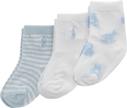 Vista 8 de Polo Baby Cable Texture Socks 3 Pair Pack