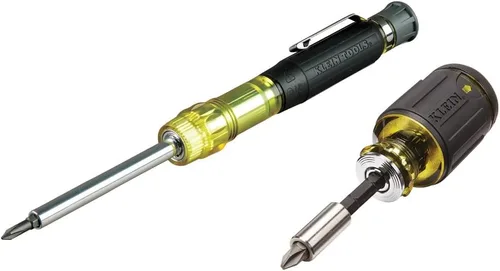 Vista 11 de Klein Tools 32561 - Destornillador múltiple y llave de tuerca, 6 en 1, destornillador con 2 Phillips, 2 puntas ranuradas, 2 llaves de tuerca