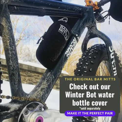 Vista 5 de Bar Mitts manoplas para el manubrio de la bicicleta, de color negro