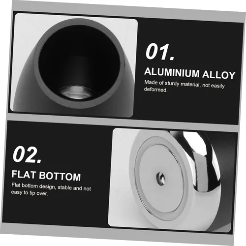 Vista 8 de Angoily 2pcs Aluminium Alloy Shaving Razor Stand with Oblique Opening Resistant Holder for Organized Bathroom Storage Smooth Edges Durable Base for