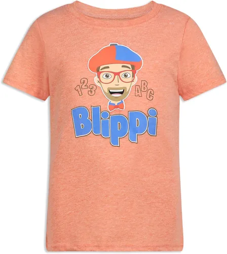 Vista 2 de Blippi Boys 3 Pack T-Shirts for Infant and Toddler BlueOrangeGrey