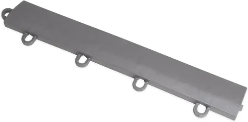 Vista 2 de Kit de borde de transición femenino Big Floors, borde de piso de garaje modular entrelazado duradero, compatible con productos RaceDeck, GarageTrac