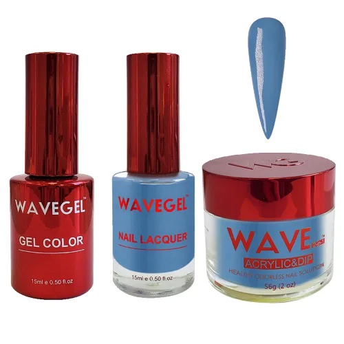 Vista 62 de WAVEGEL - Juego de gel de remojo, laca de uñas y polvo acrílico y polvo de inmersión a juego - Colección Queen - #001 Negro sedoso