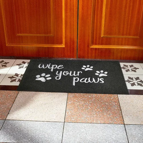 Vista 5 de Felpudo de bienvenida para puerta delantera, divertido tapete de goma natural antideslizante y duradero, tapete trasero para interiores, felpudos