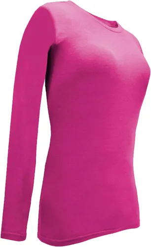 Vista 10 de Natural Uniforms Camiseta Under Scrub para mujer, cuello redondo, manga larga, paquete de 3, paquete múltiple de 3