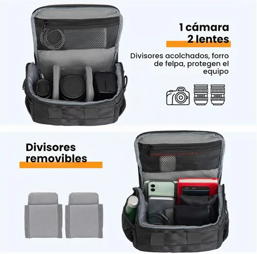 Vista 2 de TARION Bolsa de mensajero compacta para cámara réflex digital sin espejo 4L TSB-S