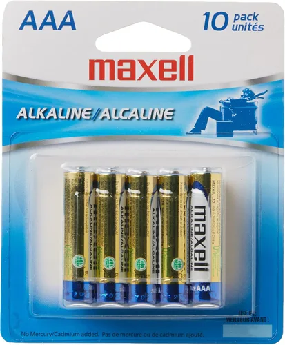 Vista 2 de Pilas alcalinas AAA Maxell 2, paquete de 10, 723810, Color, 1, 1