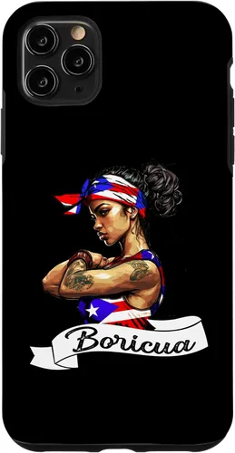 Vista 13 de Funda para iPhone 16 chica puertorriqueña Boricua Puerto Rico Flag Pride Mujer