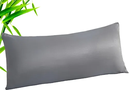 Vista 50 de Fundas de almohada tamaño estándar paquete de 2, fundas de almohada de rayón de bambú refrescantes con cierre de sobre, fundas de almohada frescas