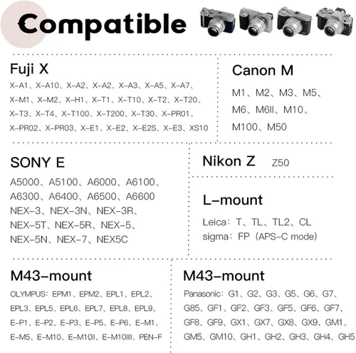 Vista 7 de TTArtisan 35mm F1.4 Lente de Enfoque Manual APS-C para Olympus Macro 4/3 MTF Montura G85 GX9 G7 GF9 GF8 GF7 Pen-F EPL9 EPL8 EPL7 E-M1 E-M5 E-M10