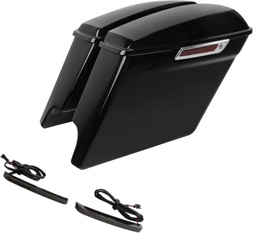Vista 16 de TCT-MOTORPARTS - Alforjas rígidas con pestillo, color negro mate