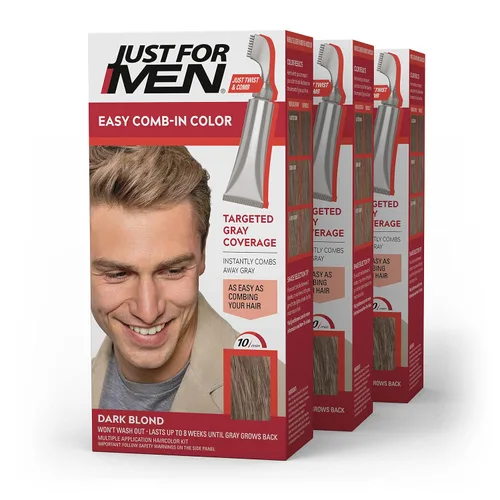 Vista 8 de Solo para hombres Auto Stop, tintura química para el cabello, 1, Dark Blond and Light Brown