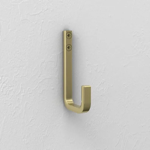 Vista 10 de National Hardware N337-917 Gancho moderno de caña, 4", oro cepillado
