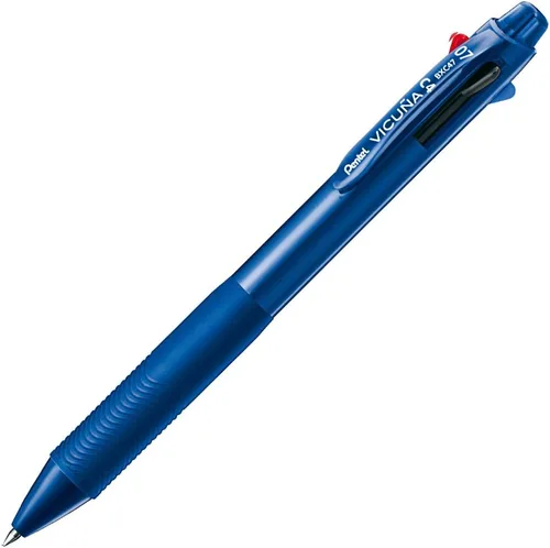 Vista 9 de Pentel Bolígrafo Vicuna, Fino, Negro, Rojo, Azul, Verde, Negro (BXC47A)