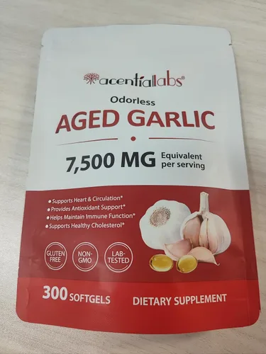 Vista 2 de Cápsulas de extracto de ajo envejecido, suplementos de ajo, cápsulas blandas de ajo orgánicas sin olor para apoyo inmunológico, totalmente