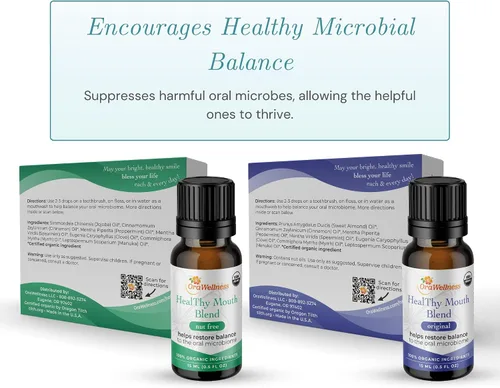 Vista 7 de OraWellness Mezcla de dientes saludable sin nueces, pasta de dientes orgánica y enjuague bucal, aceite dental alternativo para enjuague bucal