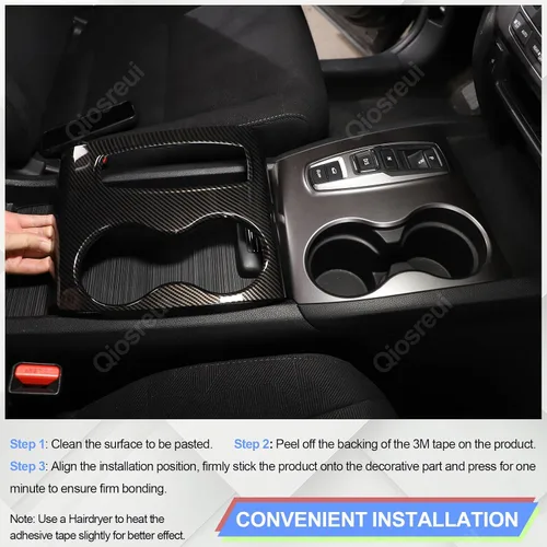 Vista 6 de Cubierta del panel de cambio para Honda Pilot 2016-2022 Ridgeline 2020-2023 Passport 2019-2023, protector antiarañazos para el marco del portavasos