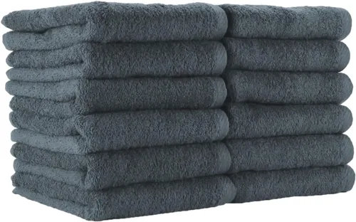 Vista 16 de Arkwright Toallas de salón a prueba de blanqueador - Paquete de 12 - Muy absorbentes, 100% algodón, secado rápido, toalla facial de spa para Borgoña