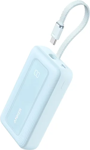 Vista 9 de Anker Cargador Portátil, Banco de Energía de 10,000mAh 30W, Paquete de Batería de Carga Rápida USB-C de Entrada y Salida, Cargador de Teléfono