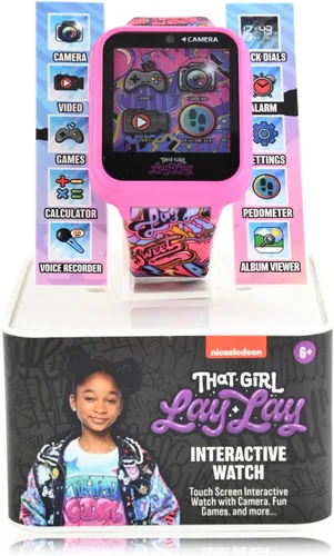 Vista 2 de Accutime Reloj inteligente interactivo Lay Lay, Rosado, Moderno