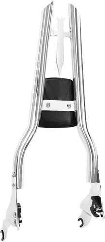 Vista 7 de Respaldo Sissy Bar Cromado Desmontable con Almohadilla Trasera para Pasajero para Modelos Harley Davidson Touring 2009-2024 Street Glide, CVO Road