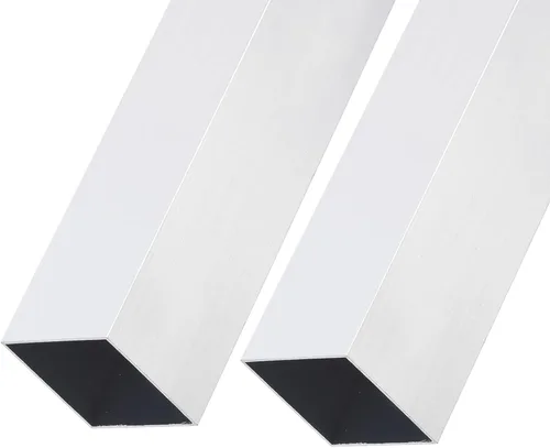 Vista 7 de METALLIXITY Tubo cuadrado de aluminio (6 mm x 6 mm x 1 mm x 300 mm) 2 piezas, Tubo de aluminio 6063 - para mobiliario del hogar, maquinaria