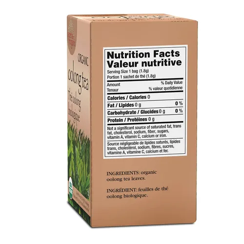 Vista 2 de Uncle Lee's Tea - Té Oolong orgánico, rico en antioxidantes, caja, 18 bolsitas de té