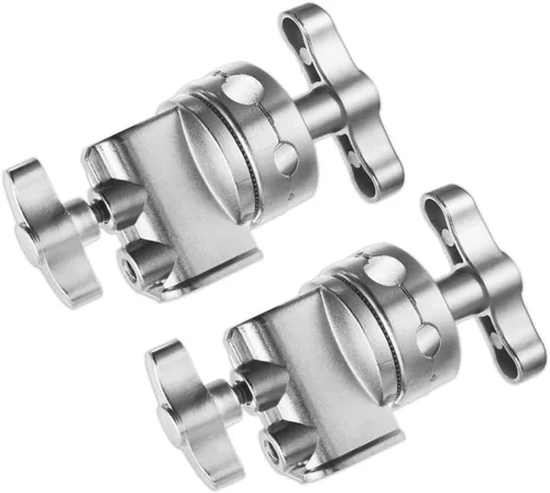 Vista 8 de Selens Cabezal de agarre resistente de 2.5 pulgadas, adaptador de soporte de abrazadera de cabeza giratoria multifuncional con soporte de 4, 8, 11