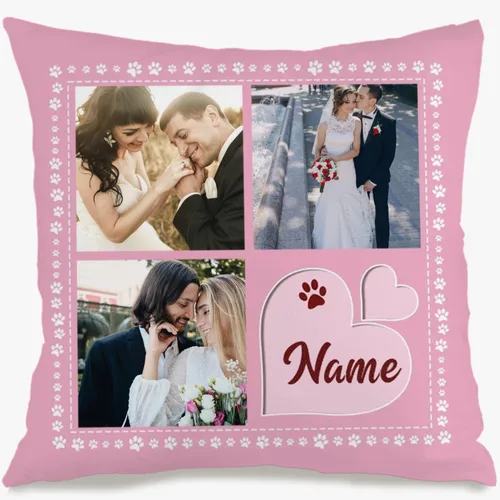 Vista 12 de One Photo Remembrance Pillow Case with Personalized Text Creating a comforting Home décor Piece That Also Brings Emotional Gift Significance