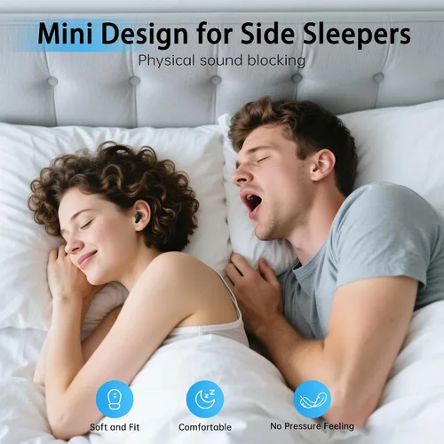 Vista 2 de Mini auriculares invisibles inalámbricos Bluetooth, pequeños auriculares para pequeños canales de oídos, pequeños auriculares discretos para dormir