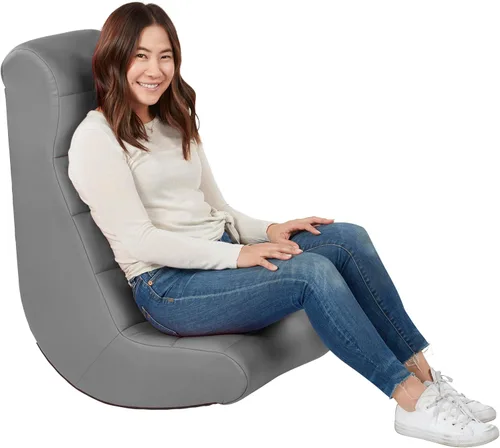 Vista 9 de Factory Direct Partners Balancín de video horizontal suave y ergonómico suave para piso, silla acolchada ideal para leer, jugar o ver la televisión