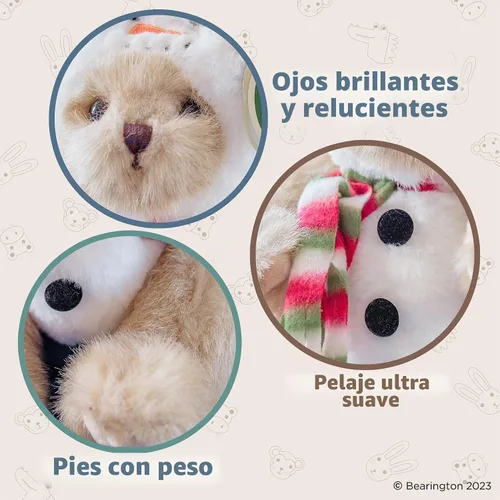 Vista 3 de Bearington - Osito de peluche con traje de muñeco de nieve Frost E Bear, 10 pulgadas