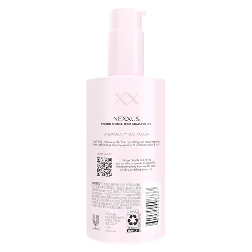 Vista 2 de Nexxus Crema para definir rizos con control climático y tecnología STYLEPROTECT 8 fl oz (236.59 ml)