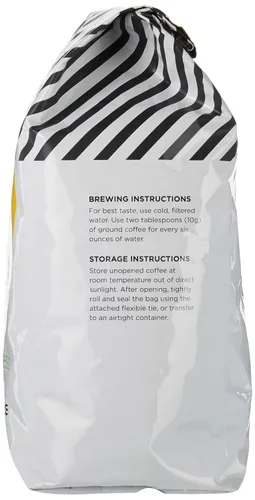 Vista 4 de Amazon Fresh, Just Bright - Café en grano entero tostado ligero, 32 onzas
