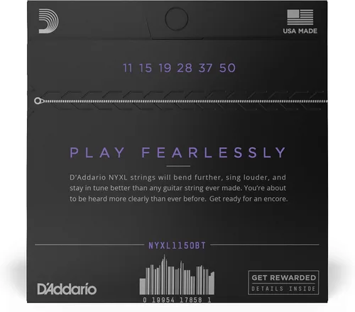 Vista 2 de D'Addario NYXL1150BT - Cuerdas para guitarra eléctrica, equilibradas 11-50